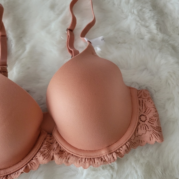 💐AERIE REAL SUNNIE FULL COVERAGE LIGHTLY LINED BLOSSOM LACE BRA SIZE 32B - Picture 8 of 10